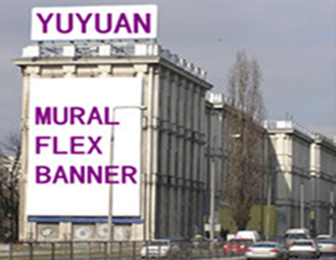 Flex banner for Building murals and in-store displays